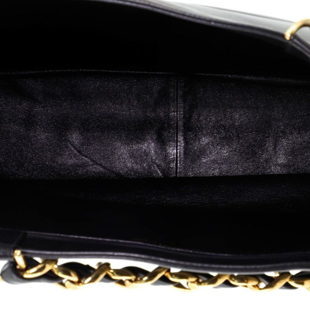 Chanel Vintage CC Chain Tote Lambskin XL Black - Picture 5 of 8